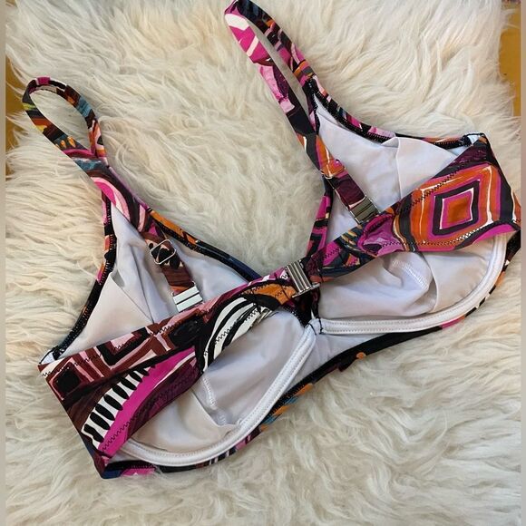 Antigel Lise Charmel Abstract Underwire Bikini Top D Cup - Picture 5 of 7